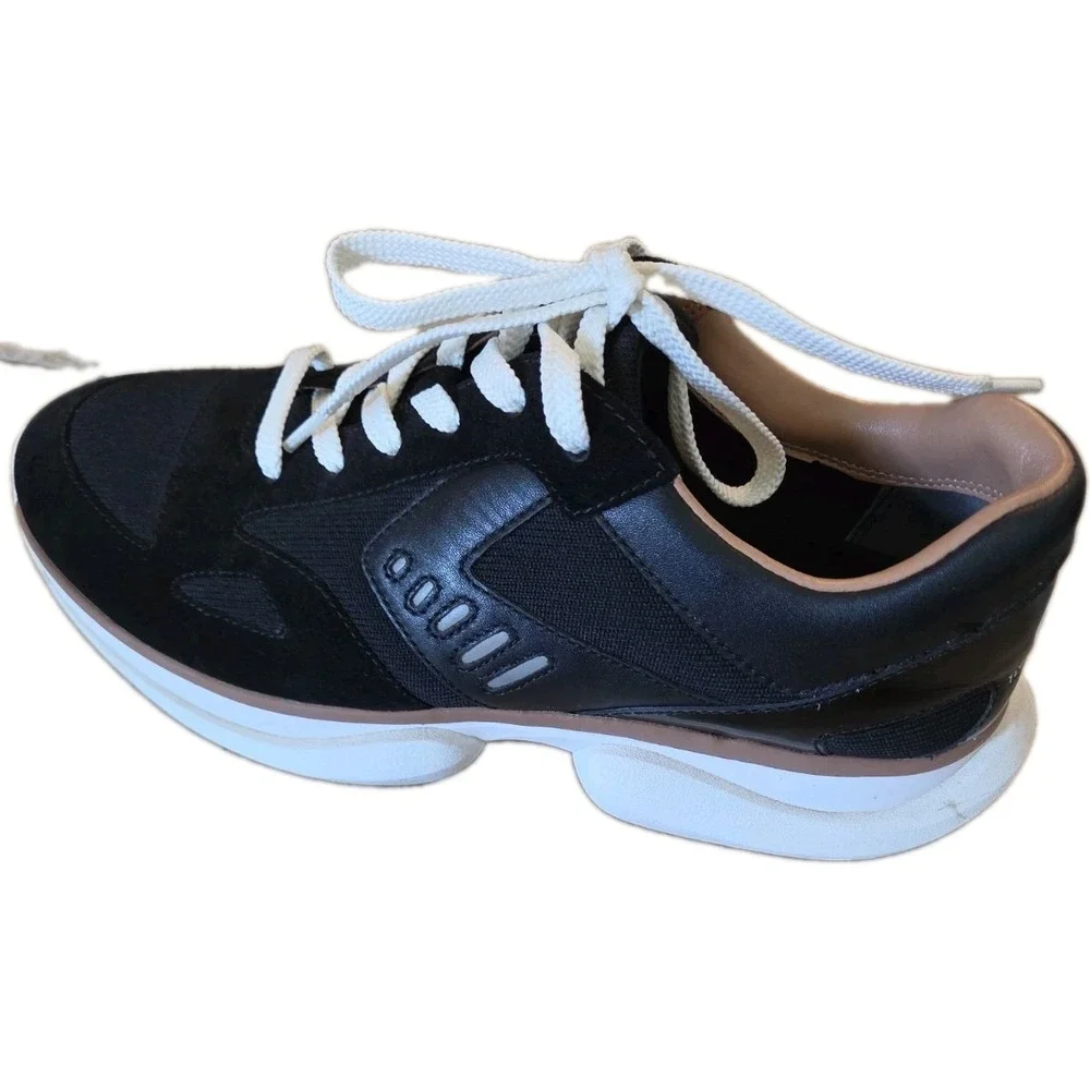 Tory Burch Sport bubble lace up Sneakers Black White Size 10.5